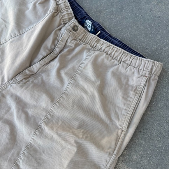 Vintage Polo Ralph Lauren Sport Mens Size XL Chino Shorts Pony Logo Tan - Picture 3 of 11